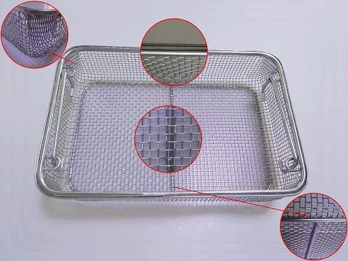 Stainless Steel Stamping Medical Disinfection Basket